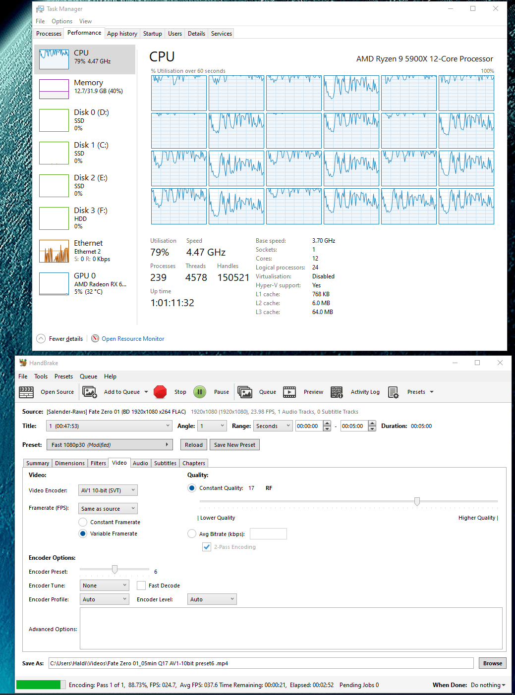 News HandBrake 1.6.0 Unterstützung von AV1Encoding auf CPUs und
