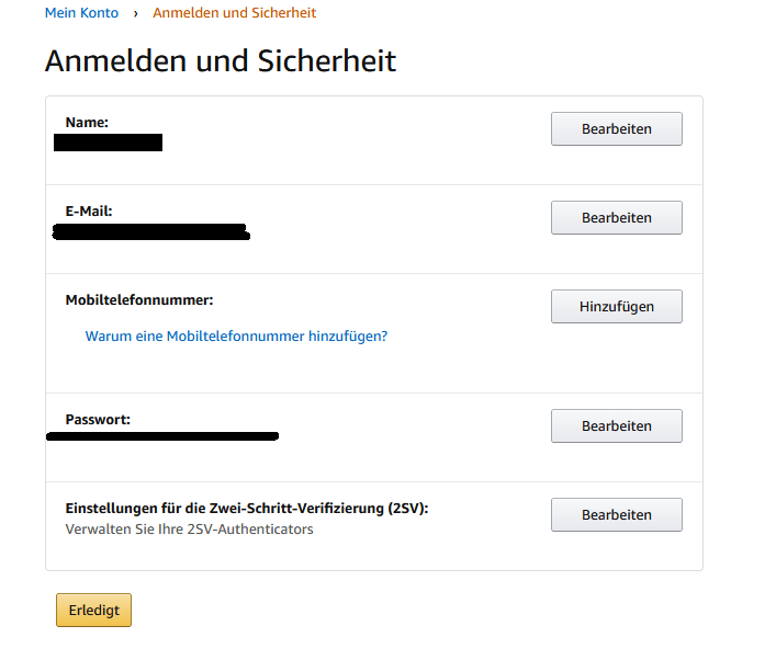 Eigenartige Mail von Amazon ("Amazon password assistance