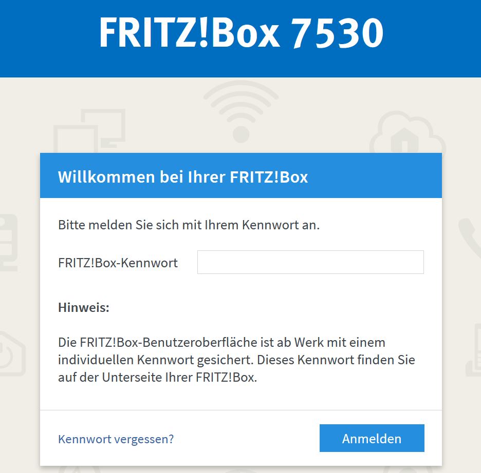 Fritz!Box 7530 HX lässt sich nicht auf Werkseinstellungen zurücksetzen