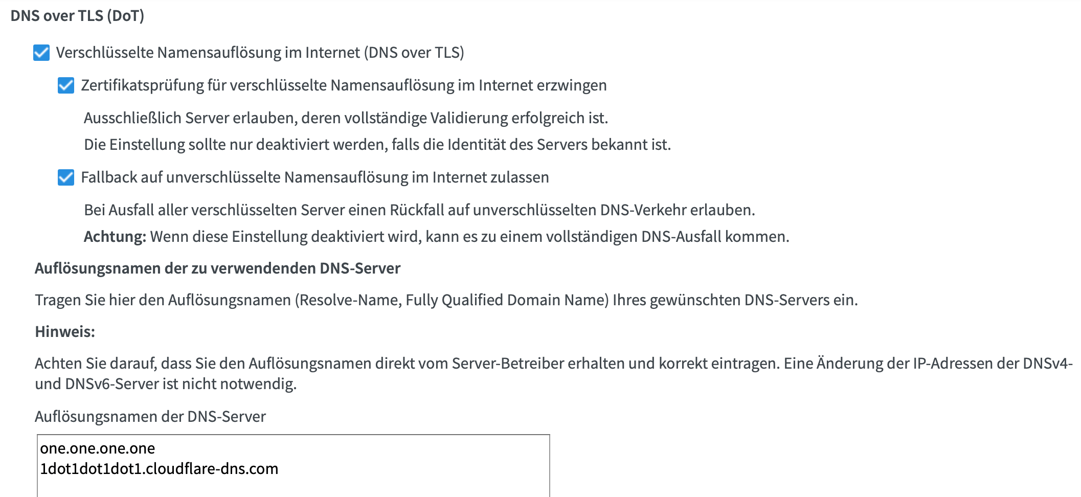 Fritzbox DNS over TLS sporadisch Seiten nicht erreichbar ComputerBase