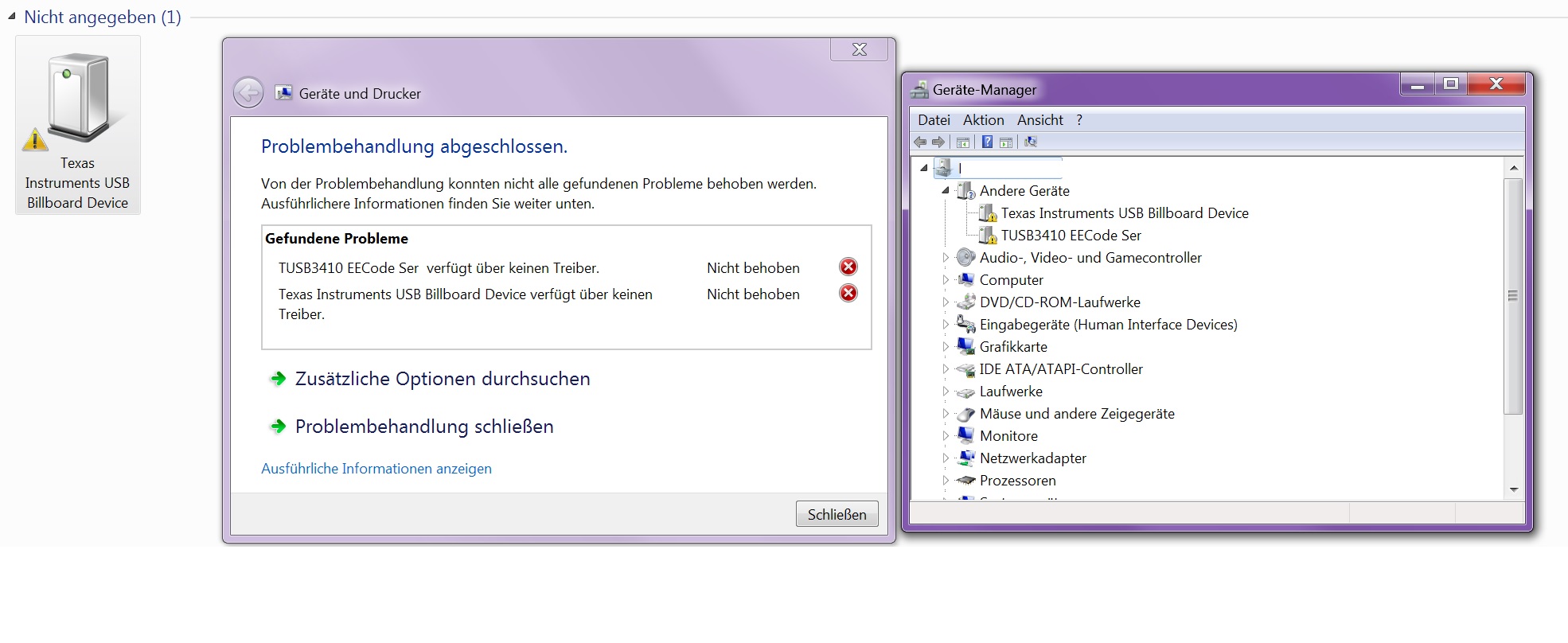 Probleme mit Billboard Device Treiber ComputerBase Forum