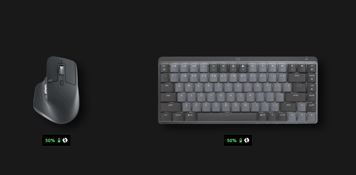MX Keys + Master 3S über Bolt / Unifying / Bluetooth verbinden