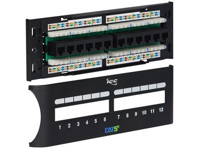 CAT 5e 12-Port Front Access Patch Panel | Computer Cable Store