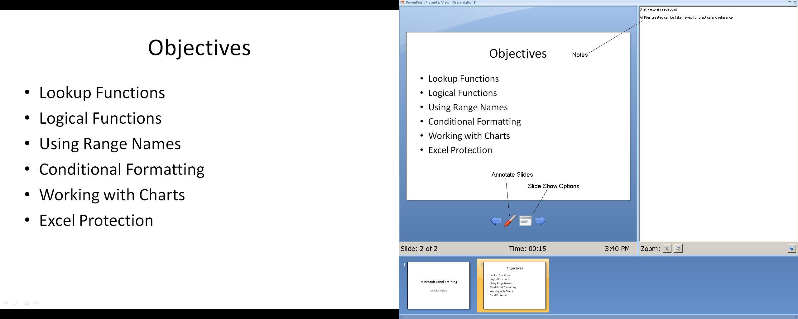 Use Presenter View in PowerPoint