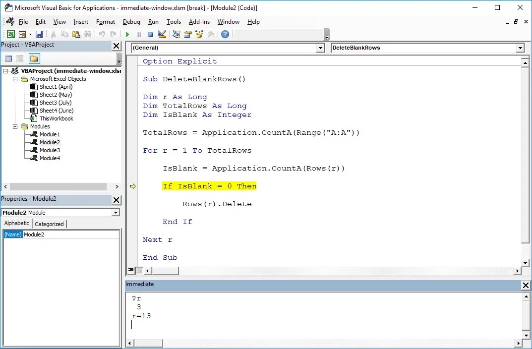 5 Ways to Use the Immediate Window Excel VBA