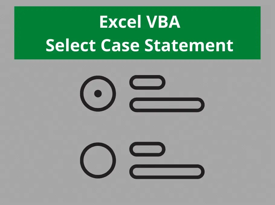 Excel VBA Select Case Statement Examples Computergaga