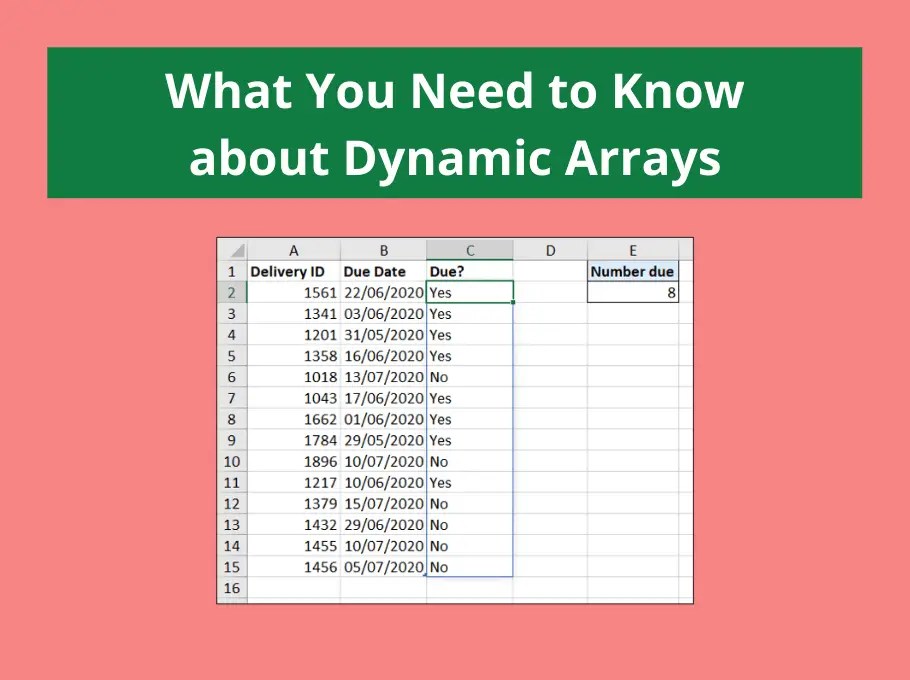 Dynamic Array Formulas Excel Computergaga
