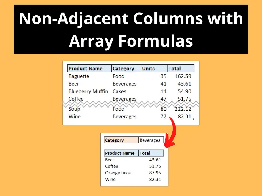NonAdjacent Columns with FILTER Function Computergaga