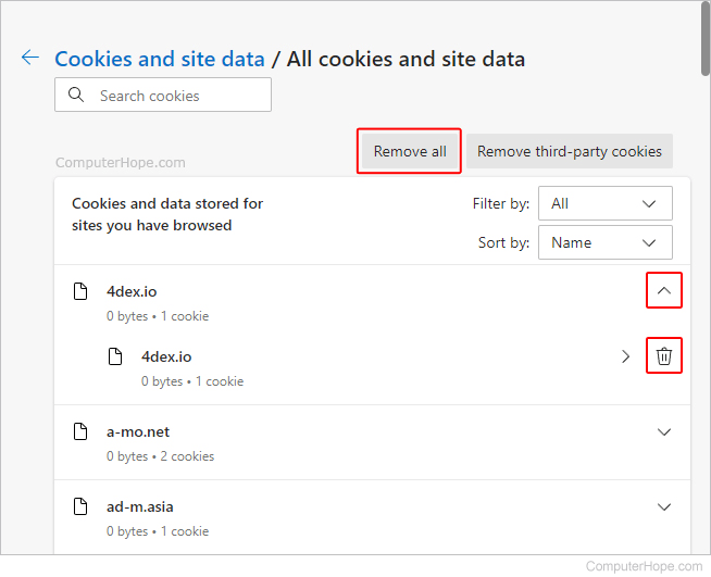 How to Enable, Disable, View, or Delete Cookies
