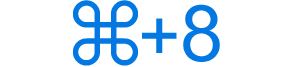 What Does Command+8 Do?