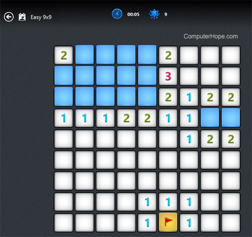 Windows Games Minesweeper, Solitaire, Freecell, etc