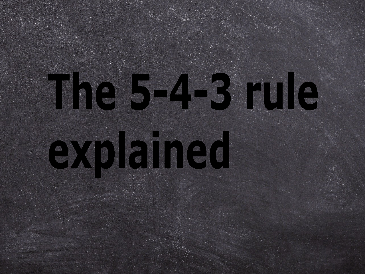 543 rule Explained