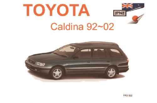 Toyota Caldina Service Repair Manuals on.
