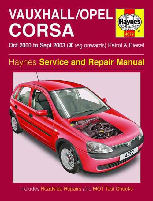 Vauxhall / Opal Corsa (Holden Barina) 2000 2003 Haynes Service and