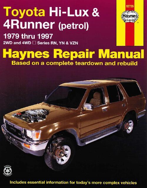 1997 Toyota 4Runner Service Manuals Automobile Garage.