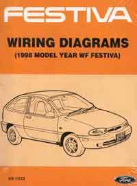 Ford Festiva WF Series 1998 Factory Wiring Supplement Manual 0909464855
