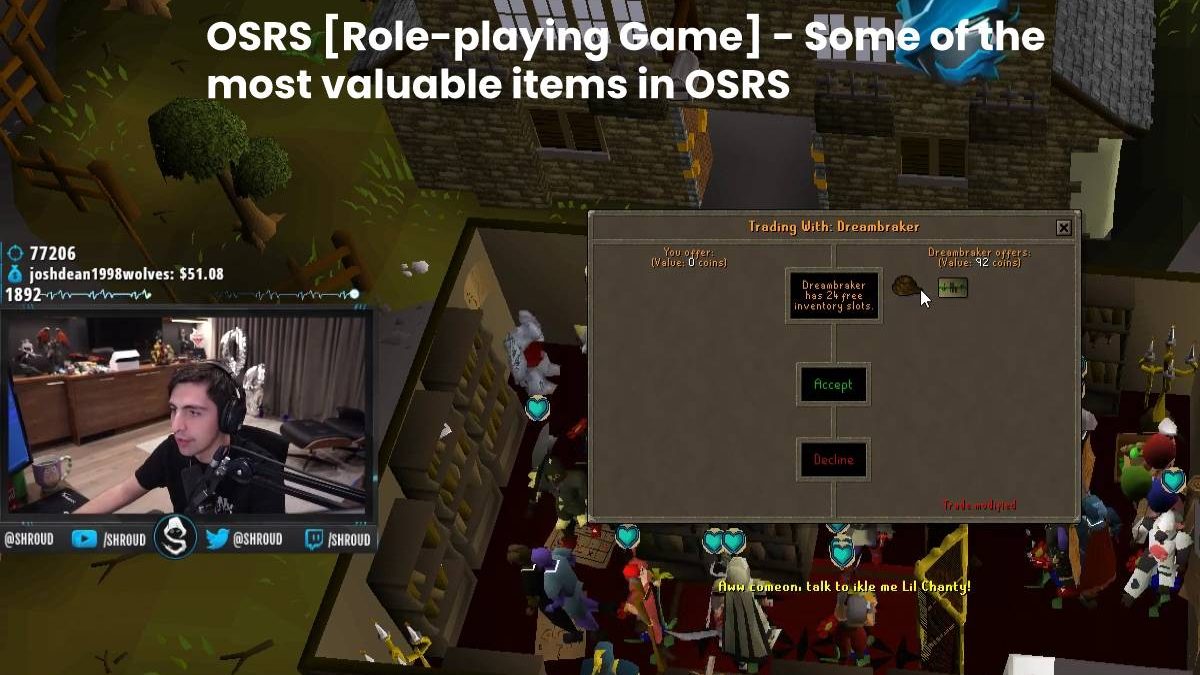 OSRS [Roleplaying Game] Some of the most valuable items