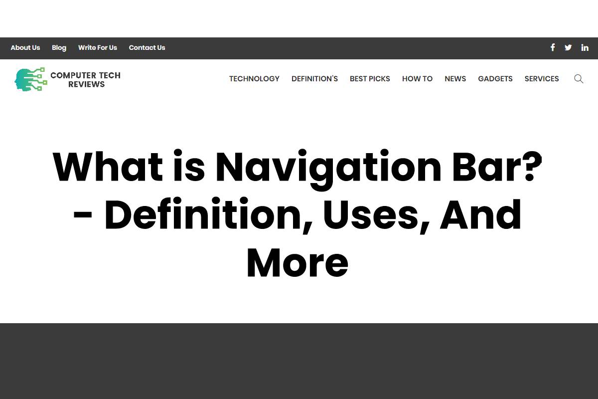 What is Navigation Bar? Definition, Uses, And More