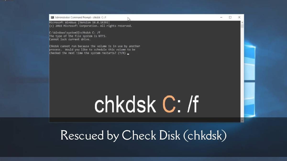 Rescued by Check Disk (chkdsk) Computer Tech Reviews