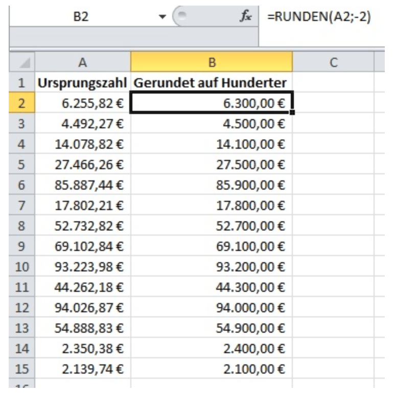 Zahlen in Excel ganz leicht aufrunden oder abrunden computerwissen.de