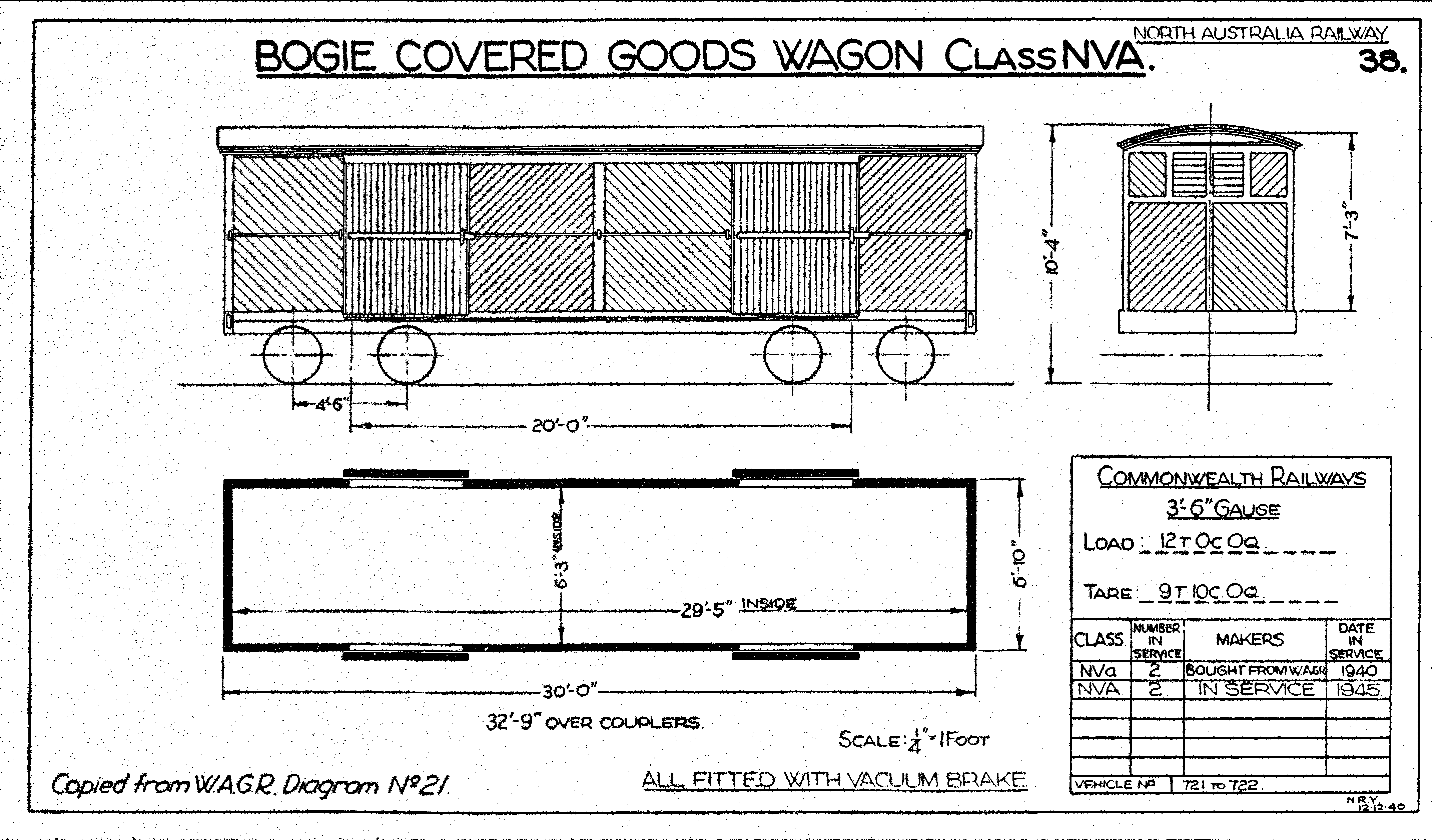 Plan NVA class wagon