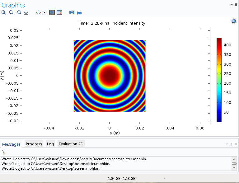export a graph from comsol to matlab