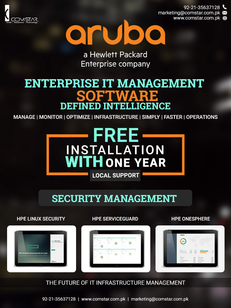 Aruba Hpe Software Solutions for Security Management