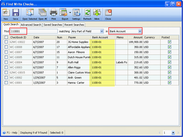 Accounting > Data Entry Improvement When Entering GL Account Numbers