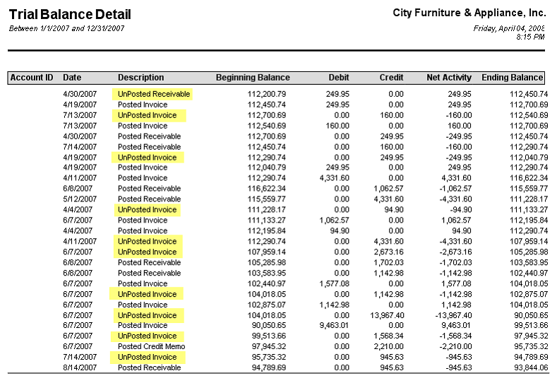 Accounting > Remove all Unposted Entries from GL