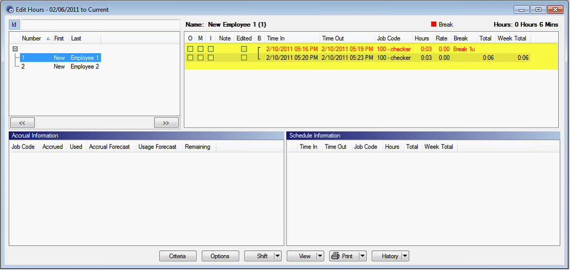 Creating Records on TimeClock PLus > Adding Timesheet through OnScreen