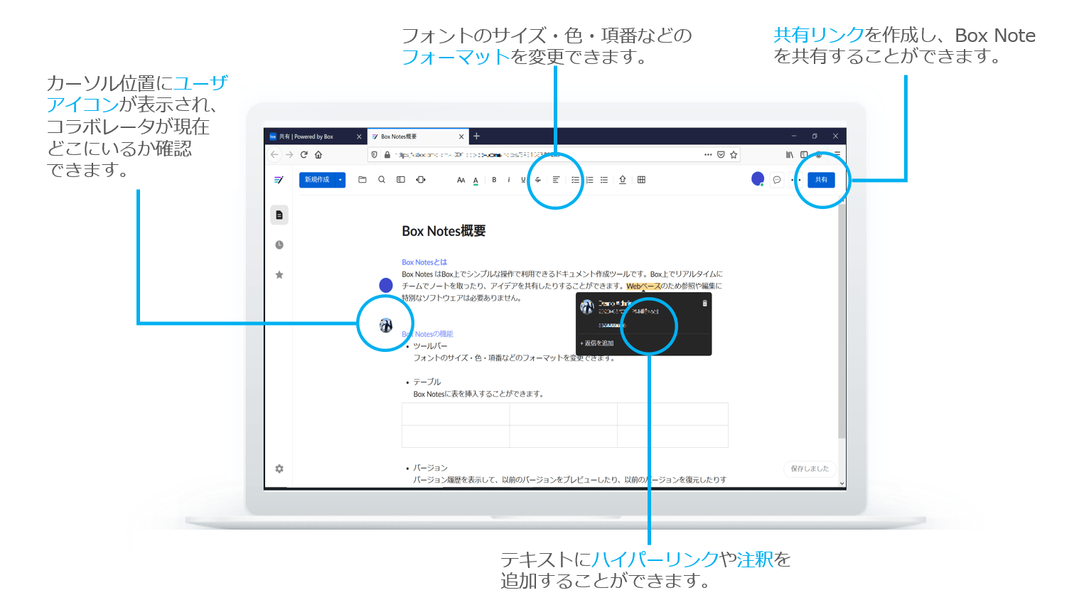 Box Notes ノートテイキングツール "Box Notes" の使い方 コムチュアネットワーク株式会社 BoxSupport