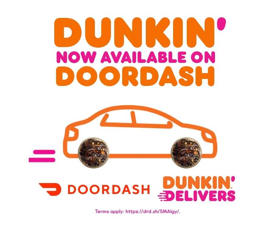 Dunkin’ Delivery with DoorDash now available at 3,500 restaurants