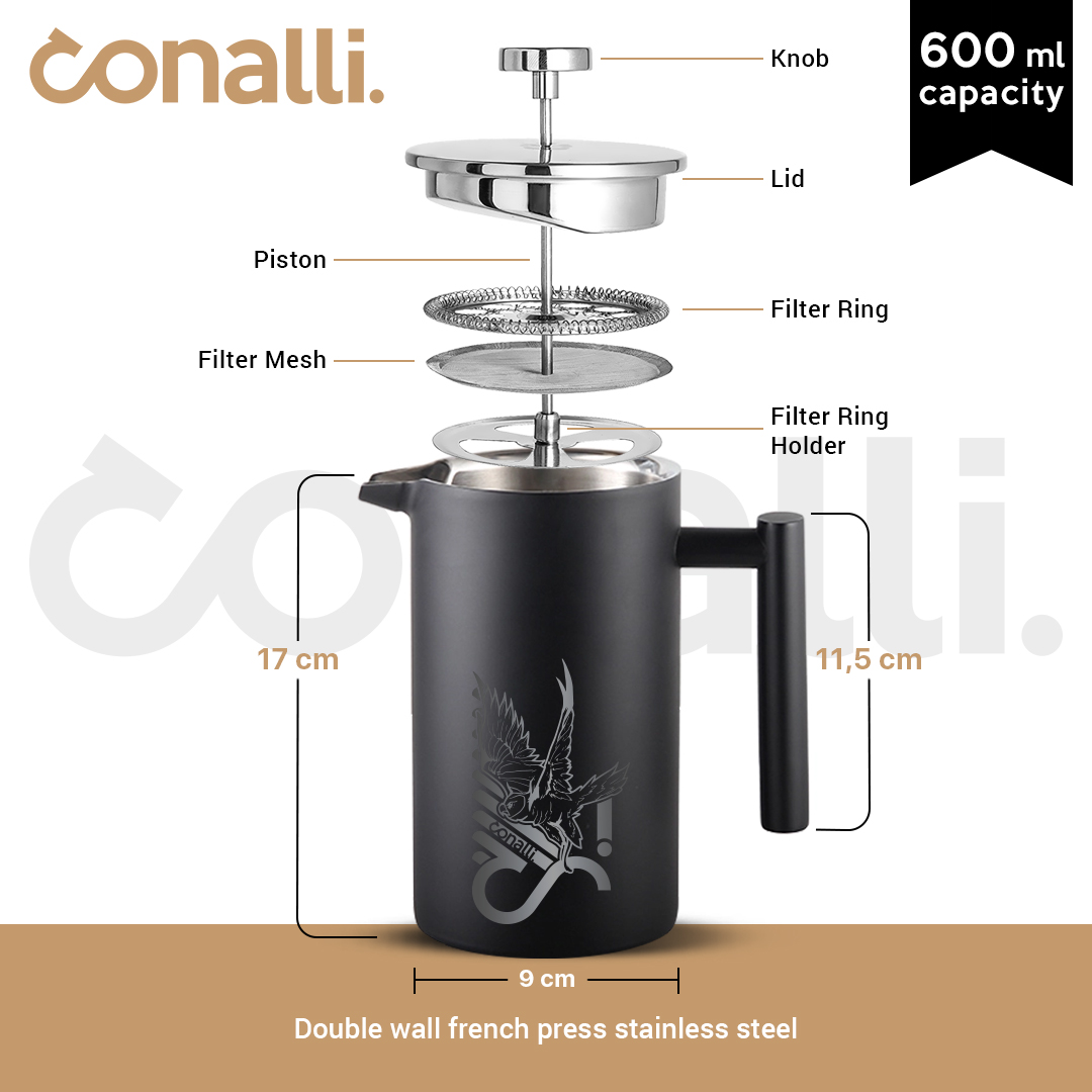 French Press 600ml Conalli