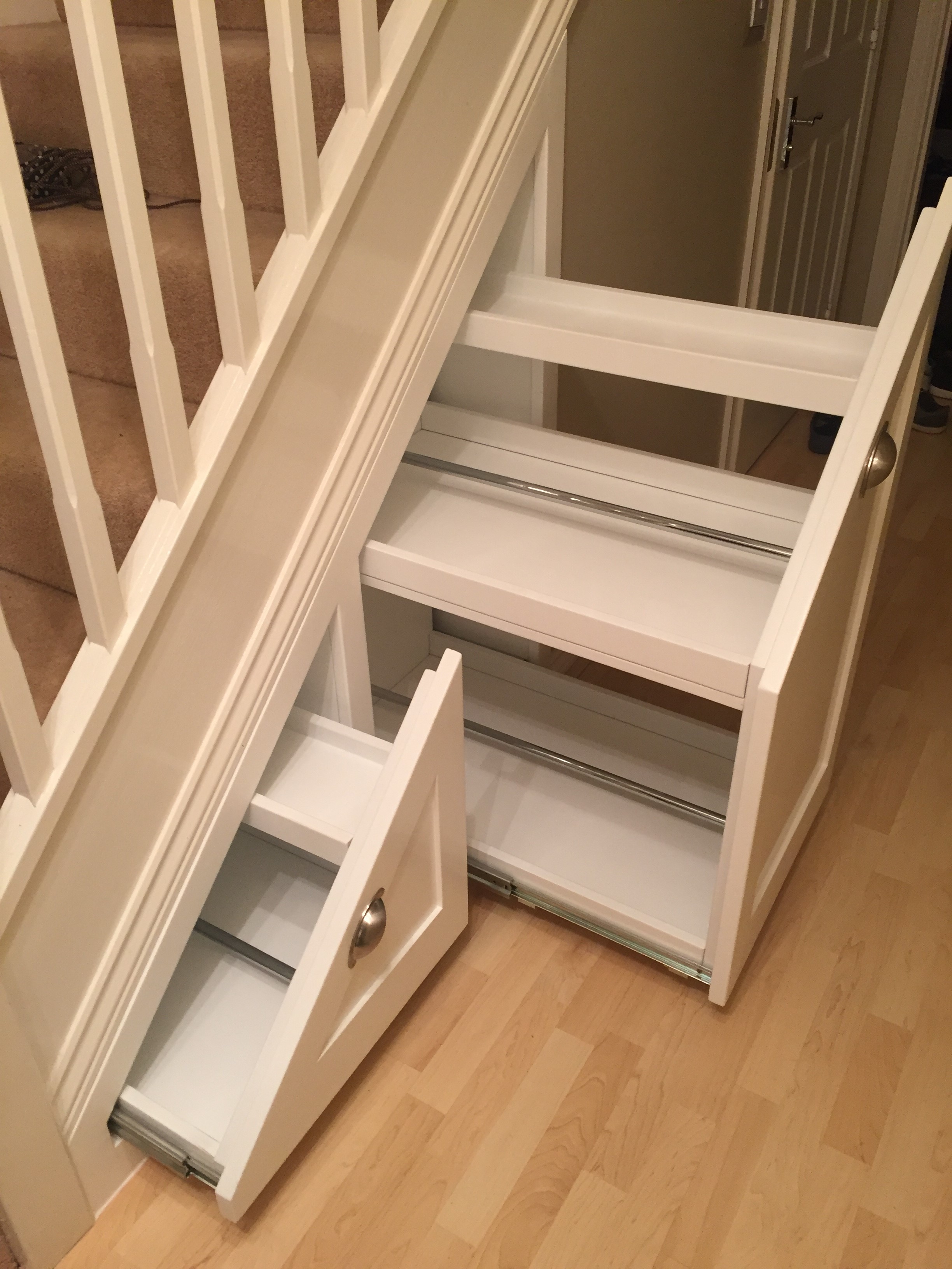 Bespoke Understairs Storage ConceptCarpentry Cambridge