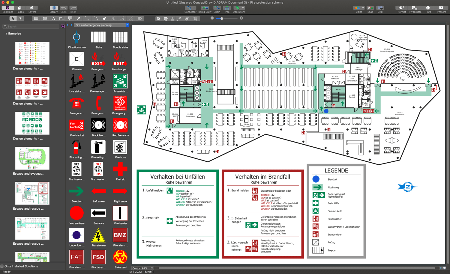 Emergency Exit Floor Plan Free Template