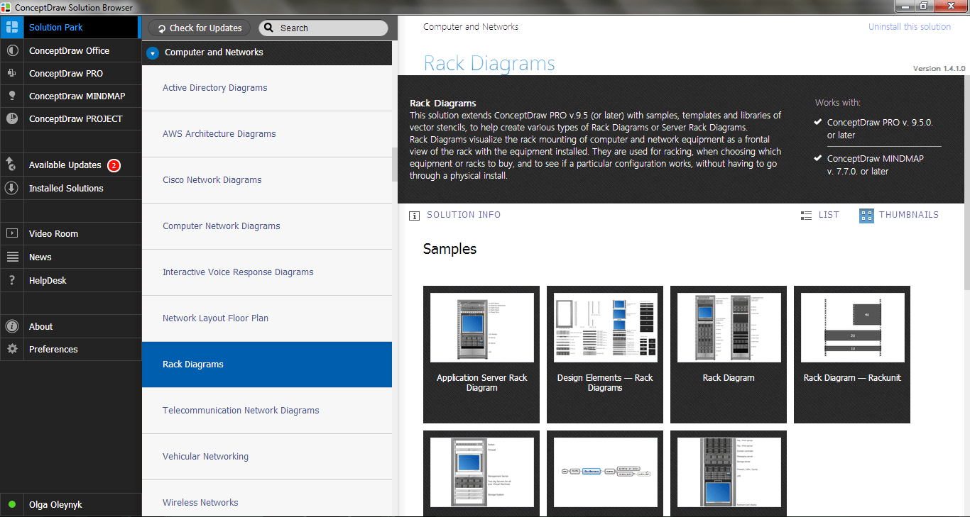 Rack Diagrams Network Diagramming Software for Design Rack Diagrams