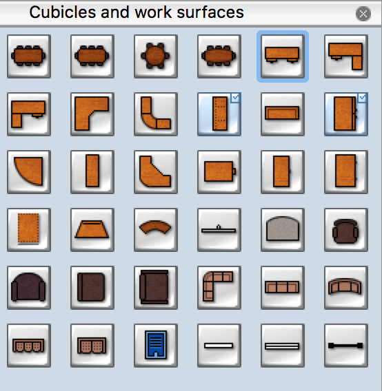 Building Drawing Tools Design Element — Office Layout Plan