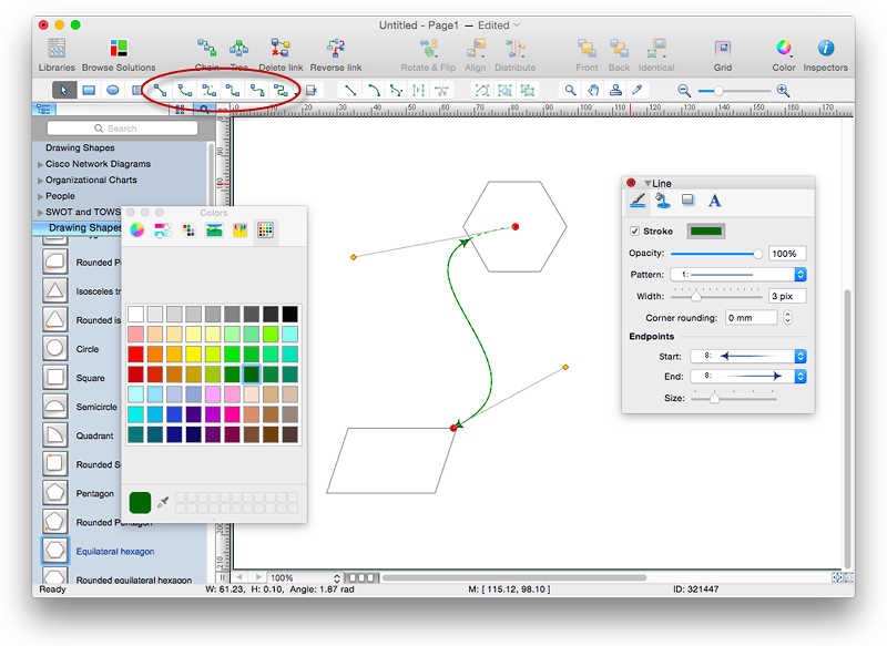 Draw Diagram on Mac How to Connect Objects in ConceptDraw PRO on Mac