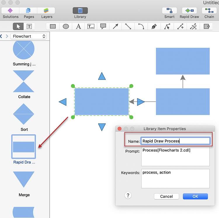 Adding Rapid Draw Features to the Shape ConceptDraw HelpDesk