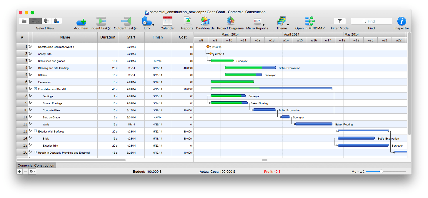 Exporting project data from ConceptDraw PROJECT into MS Excel