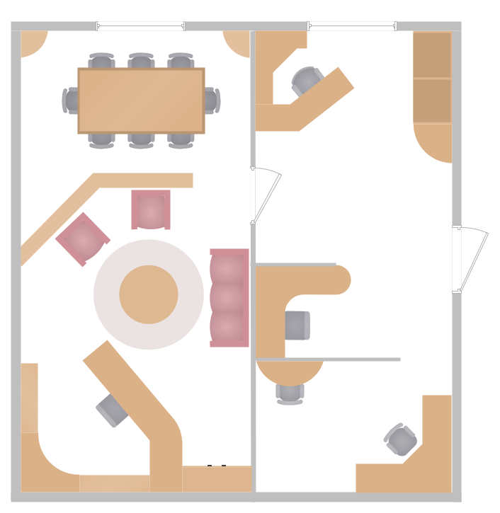 ConceptDraw Samples Building plans — Office layout