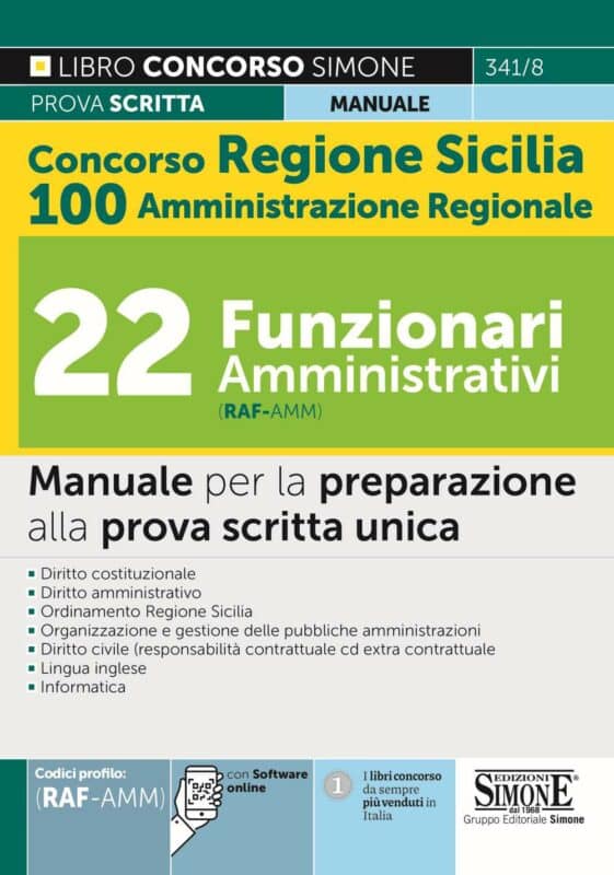 Manuale Concorso Regione Sicilia 2022 cod.RAFAMM 5 di sconto