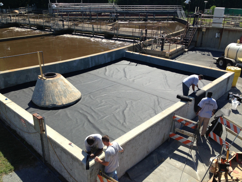Polyurea Chemical Containment Lining Industrial Spray Lining