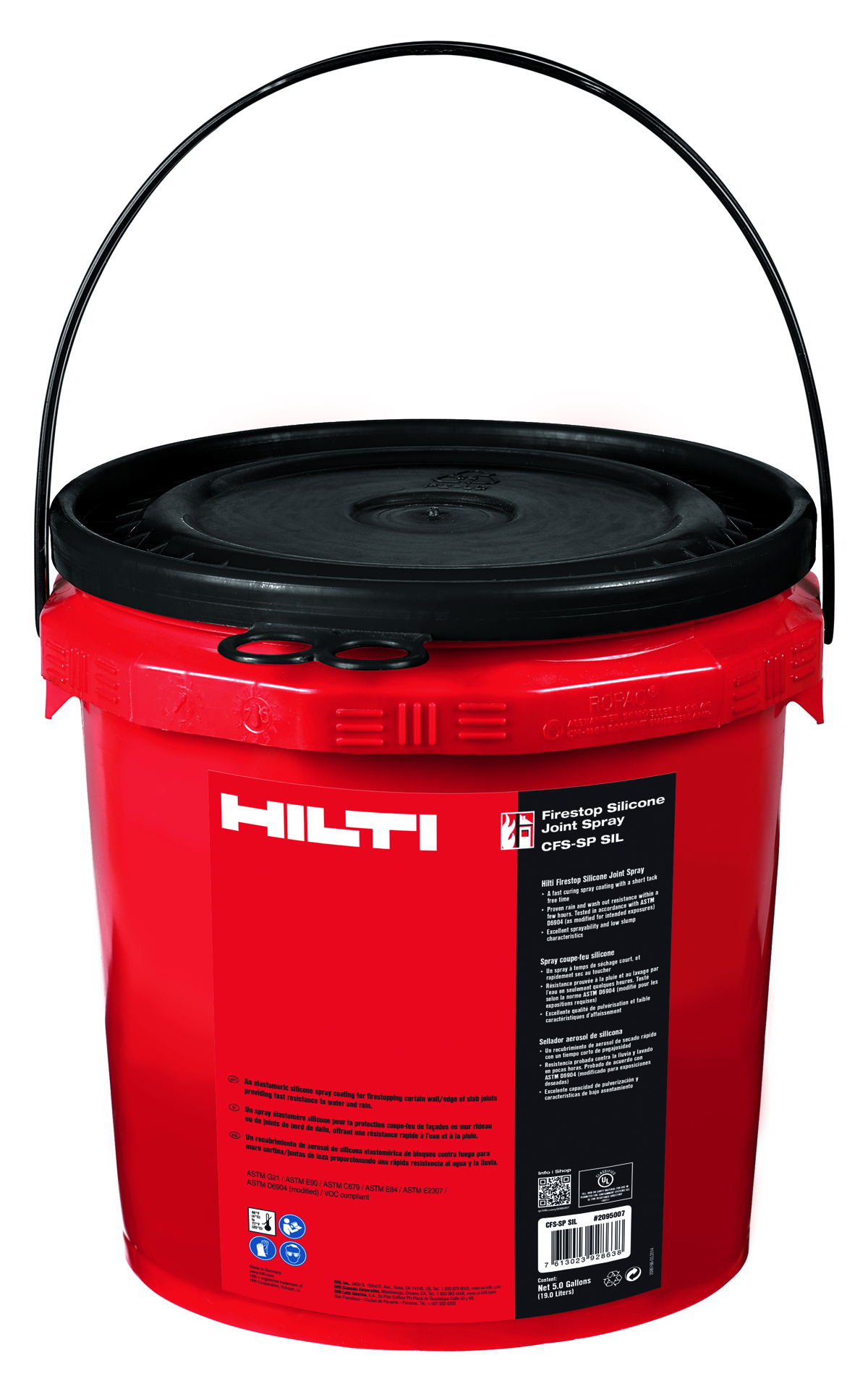 New Hilti Firestop silicone joint spray CFSSP SIL Concrete Decor