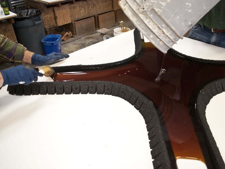Casting a Polyurethane Rubber Mold Concrete Exchange
