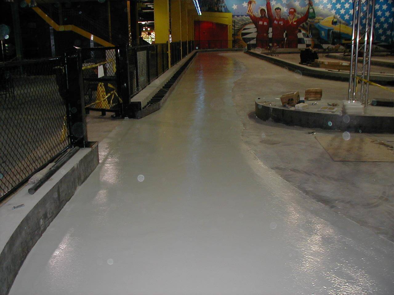Epoxy Flooring Project for New Roc Speedway in New York