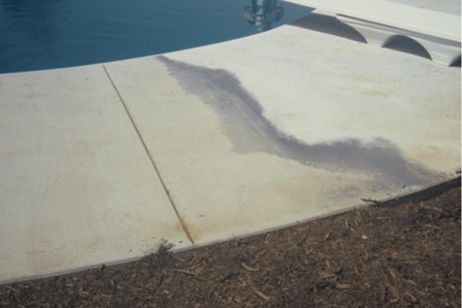 Discolored Concrete Flatwork