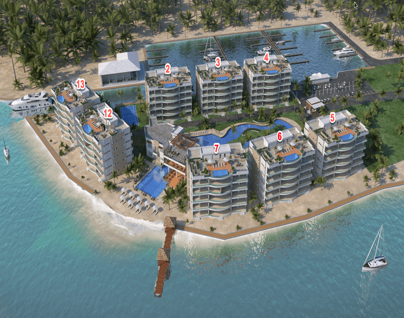 La Sirene Residences, Ambergris Caye, Belize, Waterfront Condos