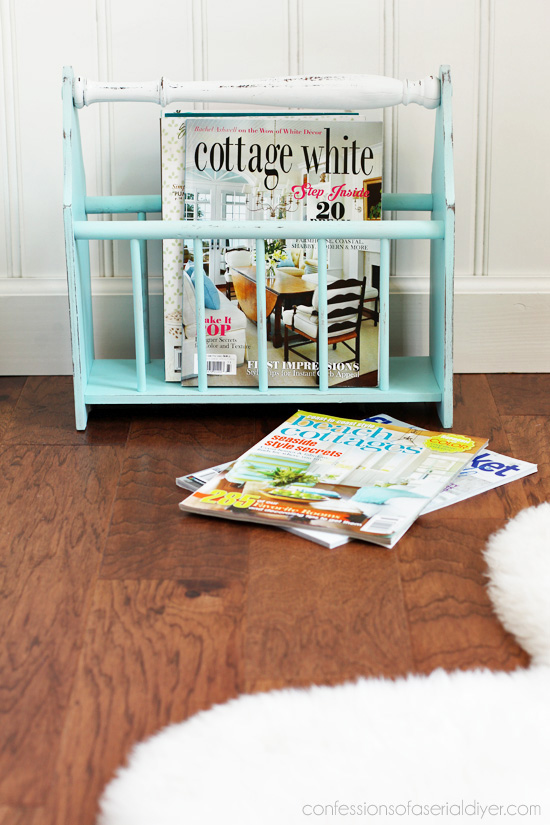 Magazine Rack Makeover Confessions of a Serial Doit