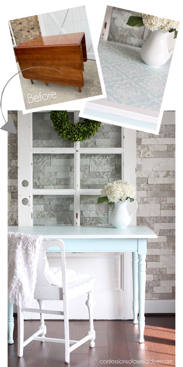 Thrift Store Clearance DropLeaf Table Makeover Confessions of a